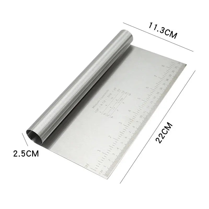 6"/8" Stainless Steel Cake Scraper DIY Dough Pastry Spatulas Buttercream Edge Smoother Cake Decorating Tools Baking accessories upscaleclicks