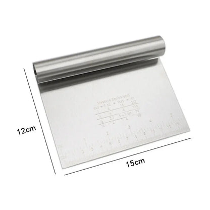 6"/8" Stainless Steel Cake Scraper DIY Dough Pastry Spatulas Buttercream Edge Smoother Cake Decorating Tools Baking accessories upscaleclicks