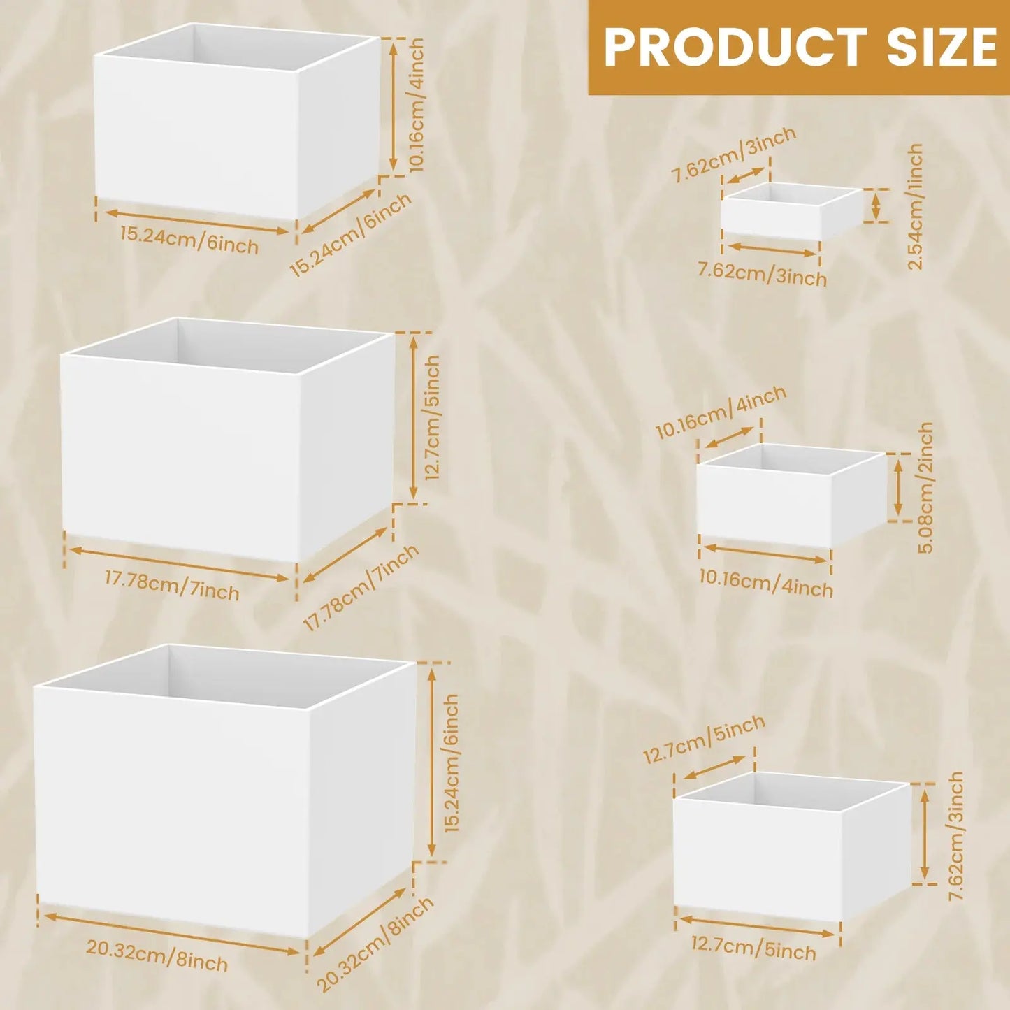 6pcs Acrylic Buffet Riser Food Display Stands Stackable Table Dessert Cake Party Buffet Display Decorating Box 6 Different Sizes upscaleclicks