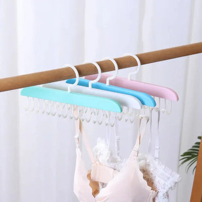 8 Hooks Bra Hanger Belts Camisole Clothes Organizer Rack Tie Hats Scarf Holder Non-slip Space Saving Wardrobe Storage upscaleclicks