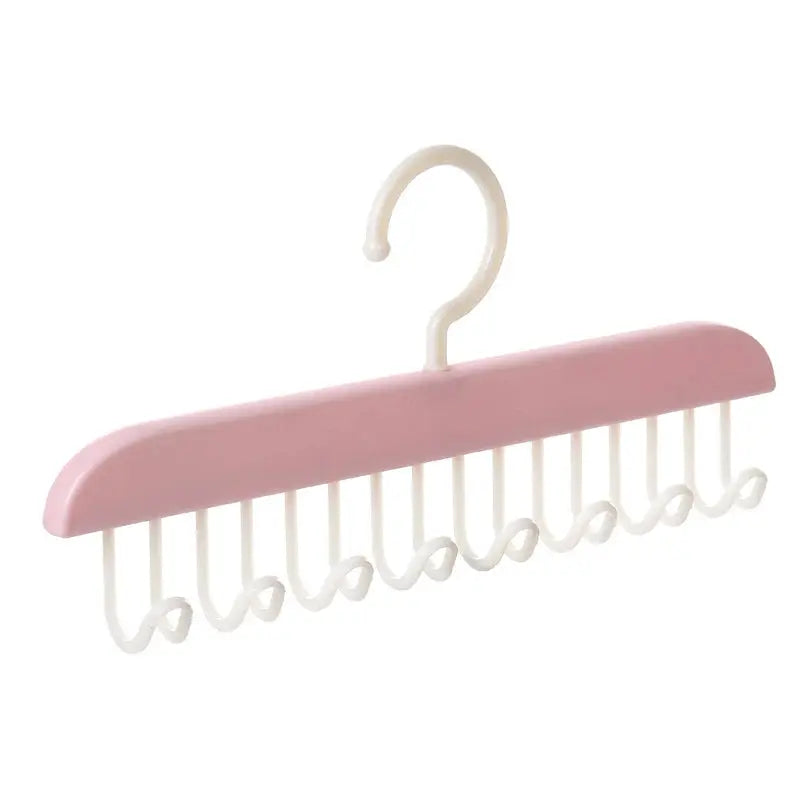8 Hooks Bra Hanger Belts Camisole Clothes Organizer Rack Tie Hats Scarf Holder Non-slip Space Saving Wardrobe Storage upscaleclicks