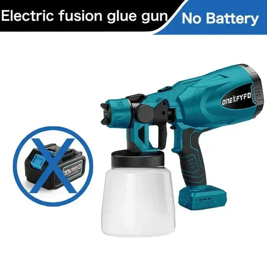 800ML Electric Spray Gun Cordless Paint Sprayer Auto Furniture Steel Coating Airbrush Compatible for Makita 18V Battery