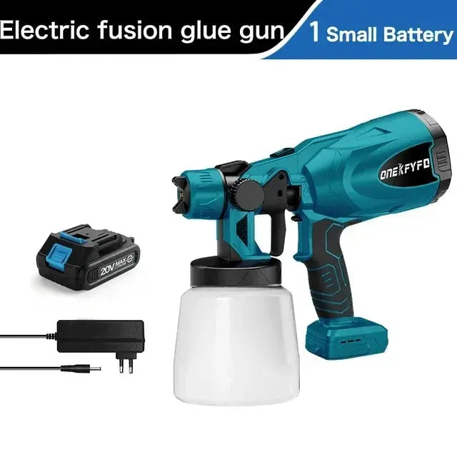 800ML Electric Spray Gun Cordless Paint Sprayer Auto Furniture Steel Coating Airbrush Compatible for Makita 18V Battery