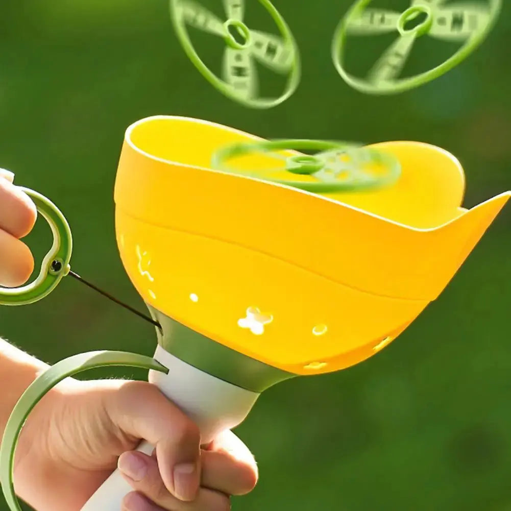 Air Rocket Launcher Outdoor Toy Soaring Rocket Flying Disc Saucer Handle Launcher Kid Jump Sport Game Education Toy for Children upscaleclicks