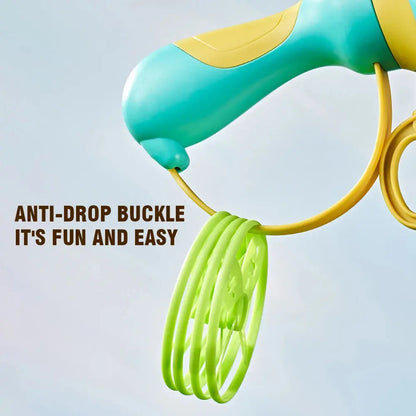 Air Rocket Launcher Outdoor Toy Soaring Rocket Flying Disc Saucer Handle Launcher Kid Jump Sport Game Education Toy for Children upscaleclicks