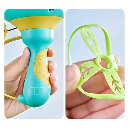 Air Rocket Launcher Outdoor Toy Soaring Rocket Flying Disc Saucer Handle Launcher Kid Jump Sport Game Education Toy for Children upscaleclicks