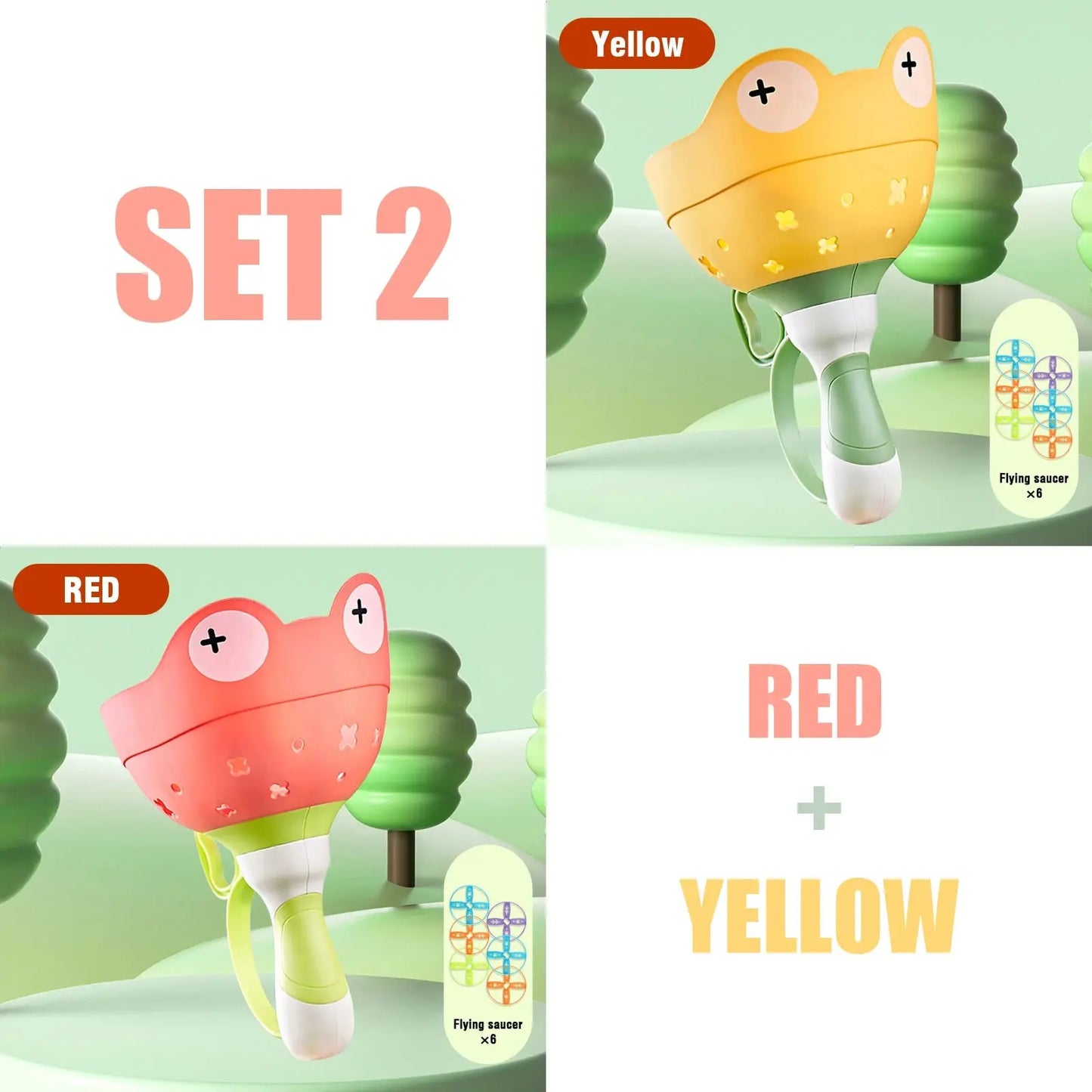 Air Rocket Launcher Outdoor Toy Soaring Rocket Flying Disc Saucer Handle Launcher Kid Jump Sport Game Education Toy for Children upscaleclicks