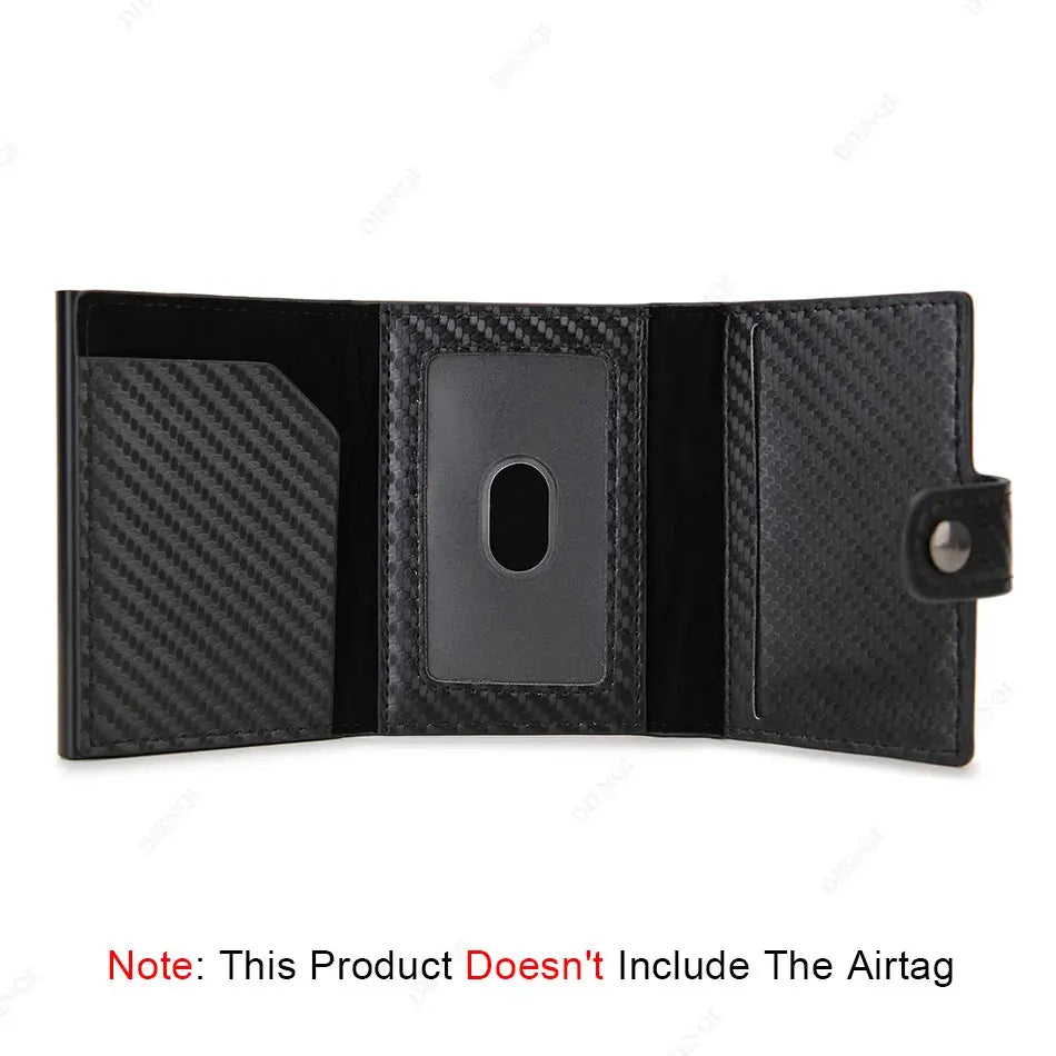 Airtag Wallet Rfid Pop Out Credit Card Holder Men Wallets Front Pocket Bifold Cardholder Case Short Male Purse for Air Tag upscaleclicks