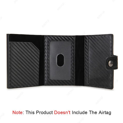 Airtag Wallet Rfid Pop Out Credit Card Holder Men Wallets Front Pocket Bifold Cardholder Case Short Male Purse for Air Tag upscaleclicks