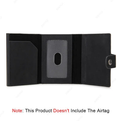 Airtag Wallet Rfid Pop Out Credit Card Holder Men Wallets Front Pocket Bifold Cardholder Case Short Male Purse for Air Tag upscaleclicks