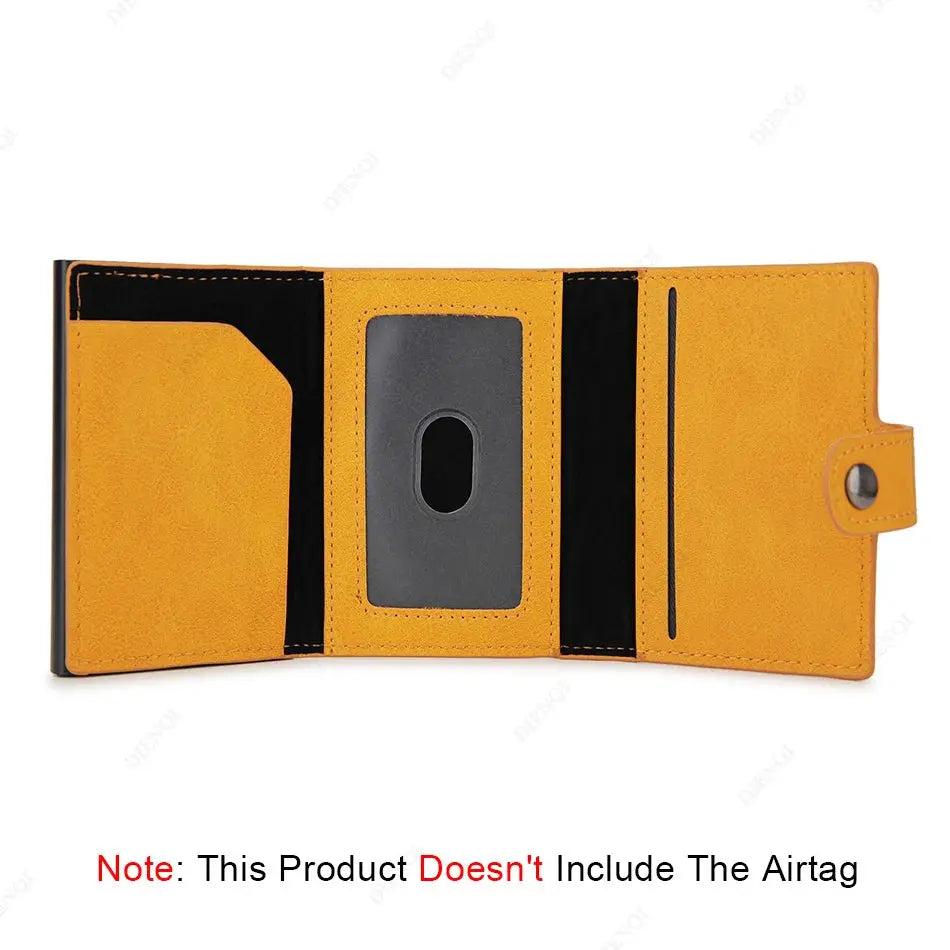 Airtag Wallet Rfid Pop Out Credit Card Holder Men Wallets Front Pocket Bifold Cardholder Case Short Male Purse for Air Tag upscaleclicks