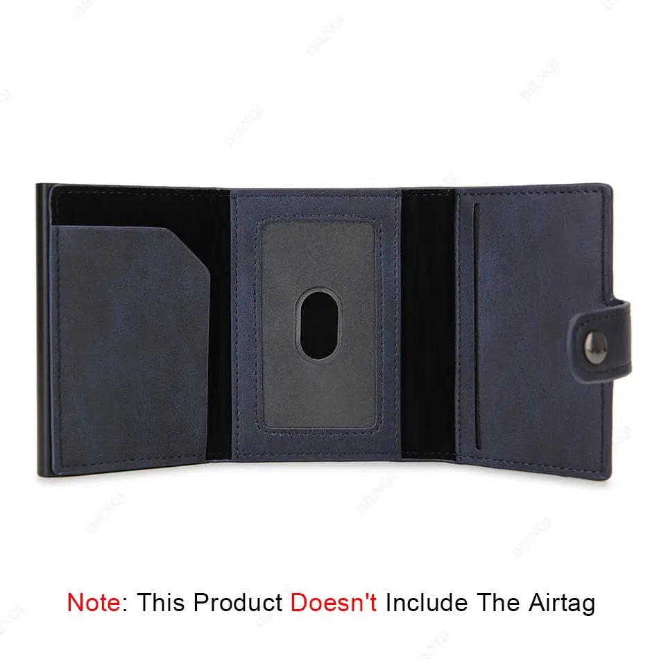 Airtag Wallet Rfid Pop Out Credit Card Holder Men Wallets Front Pocket Bifold Cardholder Case Short Male Purse for Air Tag upscaleclicks