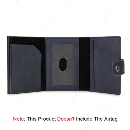 Airtag Wallet Rfid Pop Out Credit Card Holder Men Wallets Front Pocket Bifold Cardholder Case Short Male Purse for Air Tag upscaleclicks