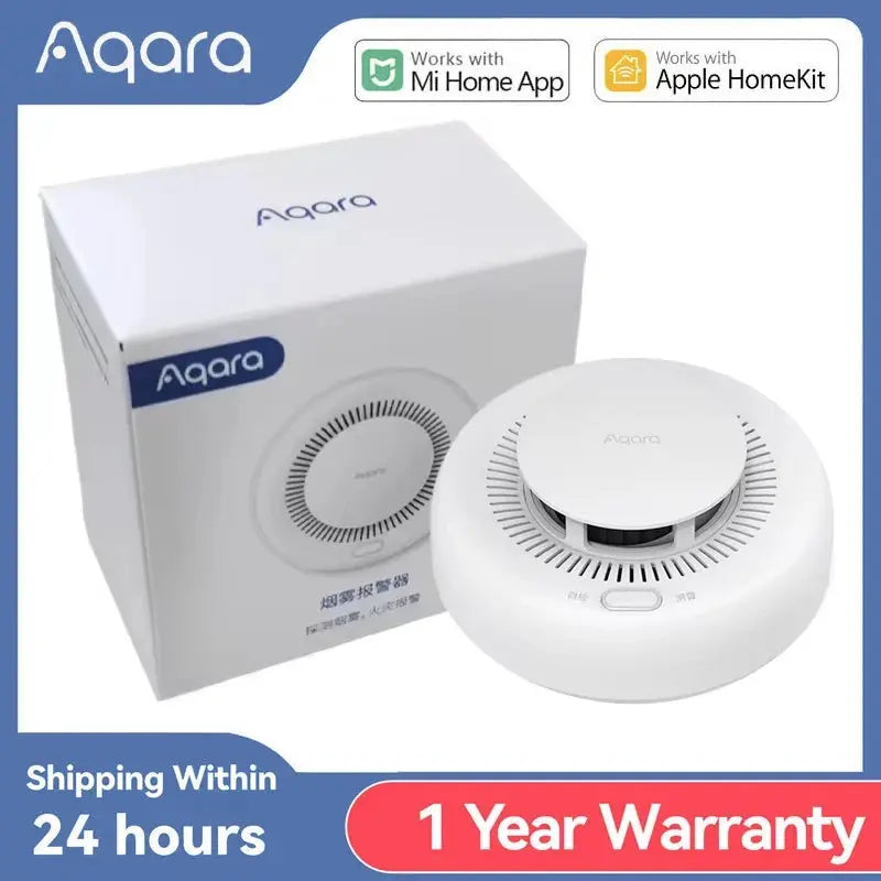 Aqara Smoke Detector ZigBee Smart Fire Alarm Monitor Sound Alert Home Security APP Remote Control For Mi home Homekit upscaleclicks