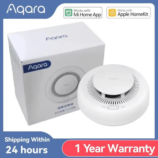 Aqara Smoke Detector ZigBee Smart Fire Alarm Monitor Sound Alert Home Security APP Remote Control For Mi home Homekit upscaleclicks