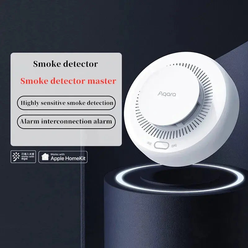 Aqara Smoke Detector ZigBee Smart Fire Alarm Monitor Sound Alert Home Security APP Remote Control For Mi home Homekit upscaleclicks