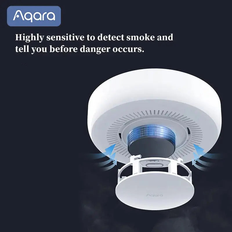 Aqara Smoke Detector ZigBee Smart Fire Alarm Monitor Sound Alert Home Security APP Remote Control For Mi home Homekit upscaleclicks