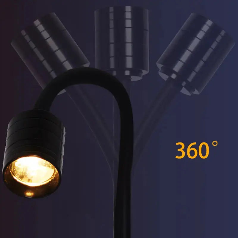 Aquarium Light Mini South American spotlights COB LED Create a Fish Tank Ecology of South America Yellow and White light 3W USB upscaleclicks