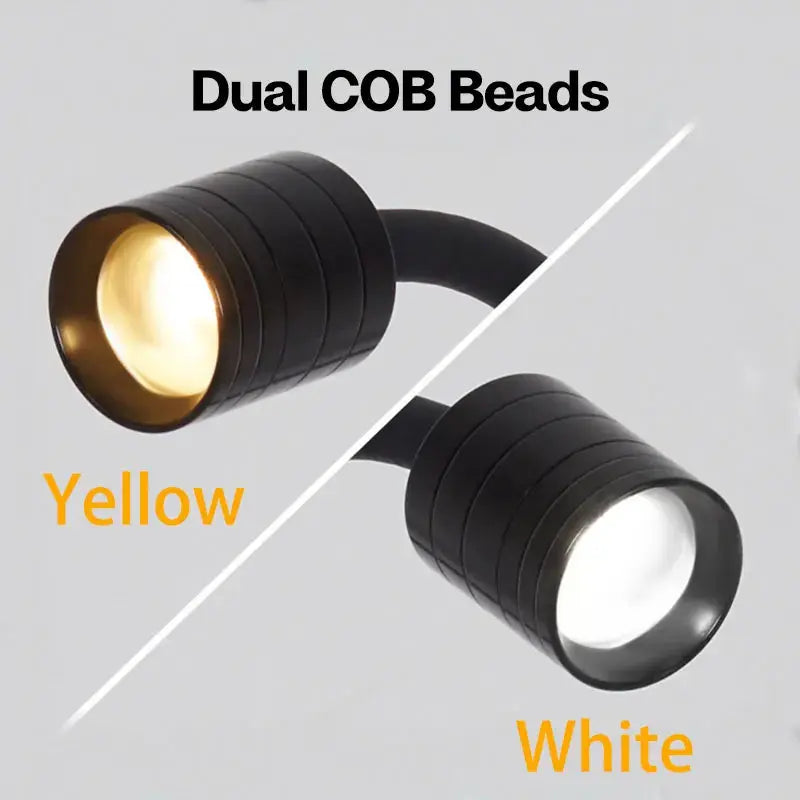 Aquarium Light Mini South American spotlights COB LED Create a Fish Tank Ecology of South America Yellow and White light 3W USB upscaleclicks