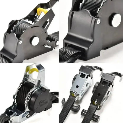 Auto Straps For Cargo Tape Retractable Belts For Motorcycles Ratchet Strap For Load Luggage Strap Ratchet Tensioner Belt For Car upscaleclicks