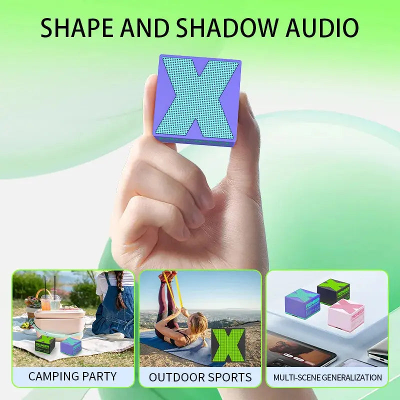 Basix Bluetooth Speaker Mini Portable wireless speaker with Stereo Pairing Hands-Free Call for Travel Outdoor Wireless Speakers upscaleclicks