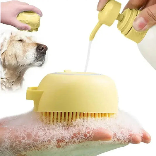 Bathroom Puppy  Dog Cat Bath Washing Massage Gloves Brush Soft  Silicone Pet Accessories for Dogs Cats Tools Mascotas Products upscaleclicks