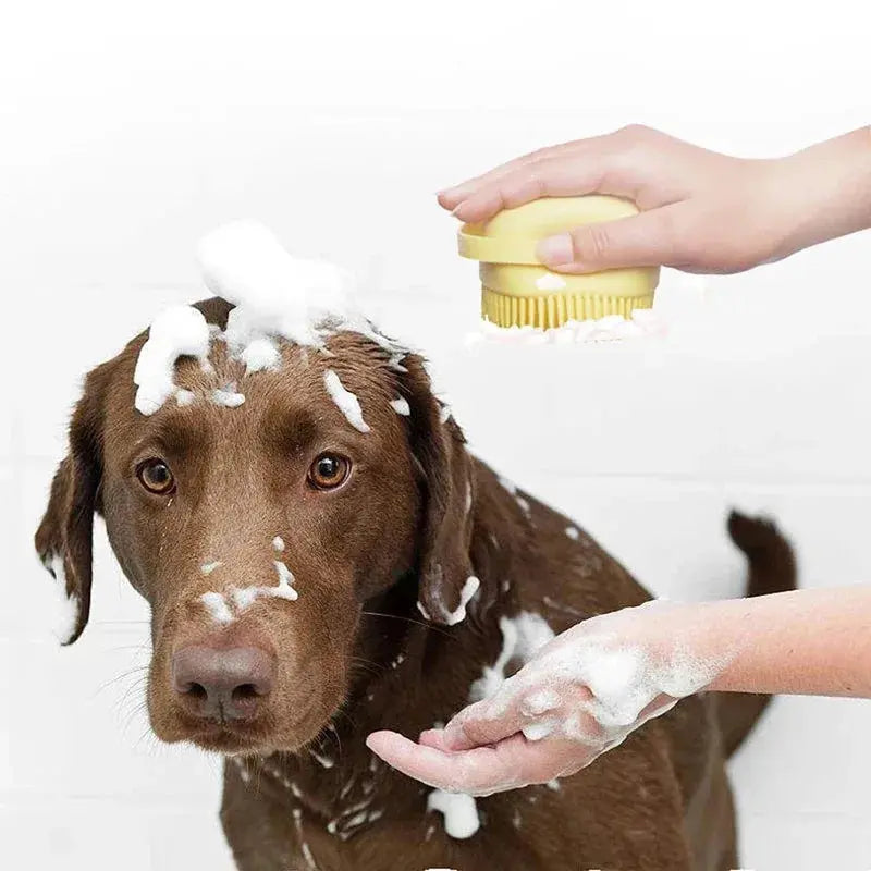 Bathroom Puppy  Dog Cat Bath Washing Massage Gloves Brush Soft  Silicone Pet Accessories for Dogs Cats Tools Mascotas Products upscaleclicks