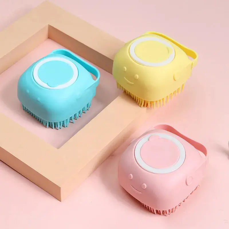 Bathroom Puppy  Dog Cat Bath Washing Massage Gloves Brush Soft  Silicone Pet Accessories for Dogs Cats Tools Mascotas Products upscaleclicks