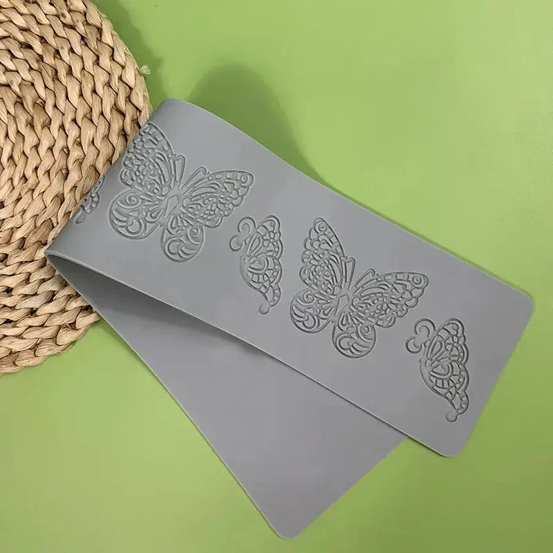 Butterfly style Sugar Flipping Silicone Lace Pad DIY Leaf Patterns Chocolate Thin Crisp Dessert Decorating Tool Cake Baking Mold upscaleclicks