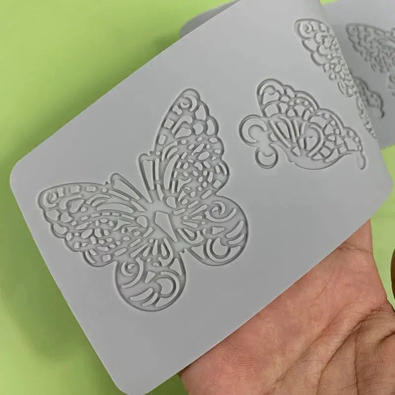 Butterfly style Sugar Flipping Silicone Lace Pad DIY Leaf Patterns Chocolate Thin Crisp Dessert Decorating Tool Cake Baking Mold upscaleclicks