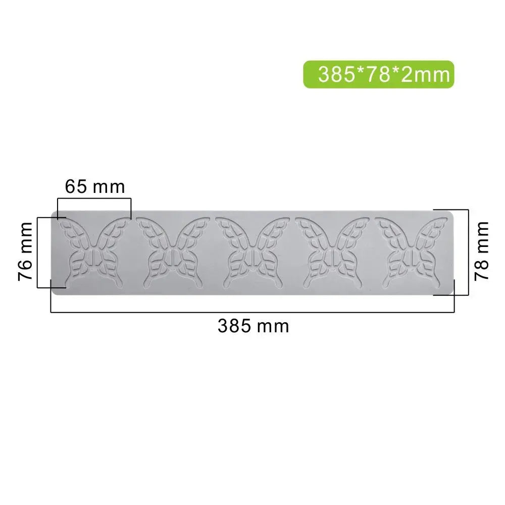 Butterfly style Sugar Flipping Silicone Lace Pad DIY Leaf Patterns Chocolate Thin Crisp Dessert Decorating Tool Cake Baking Mold upscaleclicks
