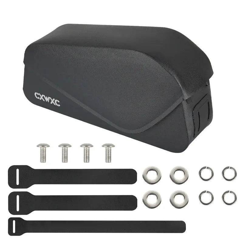CXWXC Bike Top Tube Bag TPU Waterproof Cycling Front Bag Magnetic Lid Gravel Road Bike Top Frame Bag With Screws or Straps upscaleclicks