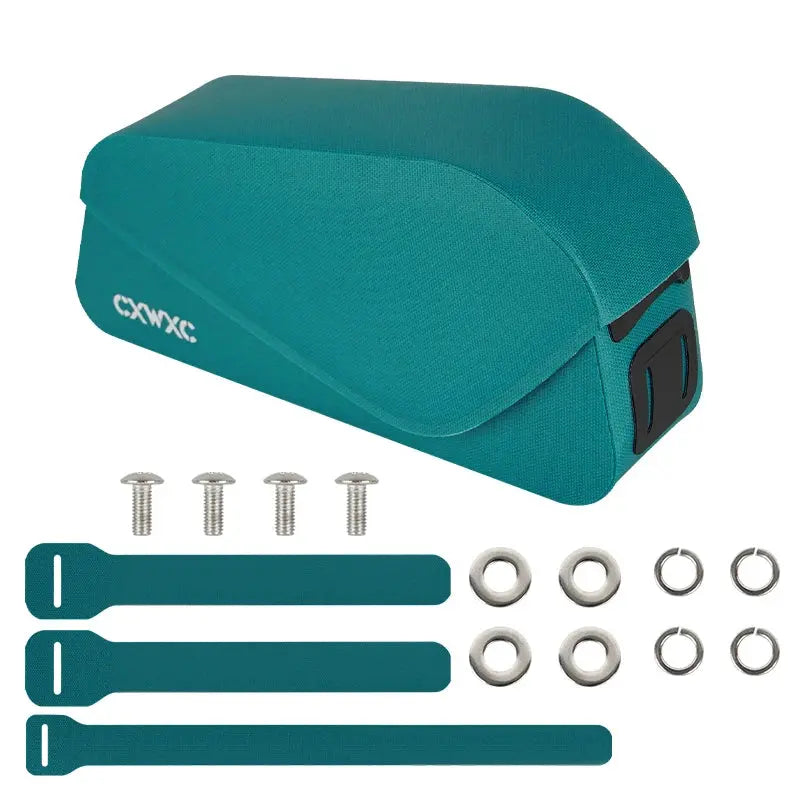 CXWXC Bike Top Tube Bag TPU Waterproof Cycling Front Bag Magnetic Lid Gravel Road Bike Top Frame Bag With Screws or Straps upscaleclicks