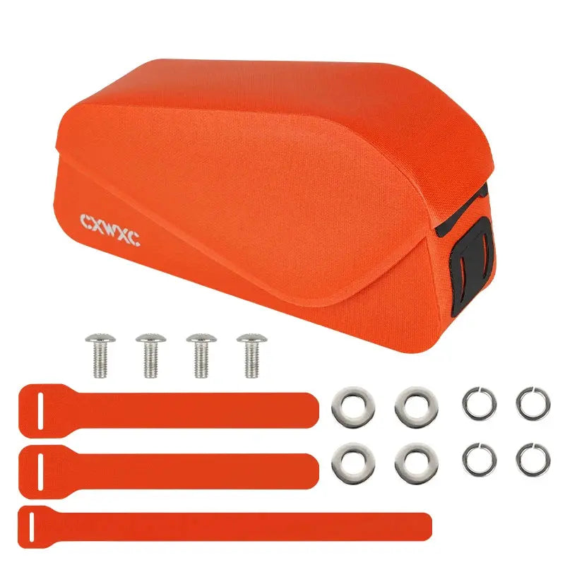 CXWXC Bike Top Tube Bag TPU Waterproof Cycling Front Bag Magnetic Lid Gravel Road Bike Top Frame Bag With Screws or Straps upscaleclicks