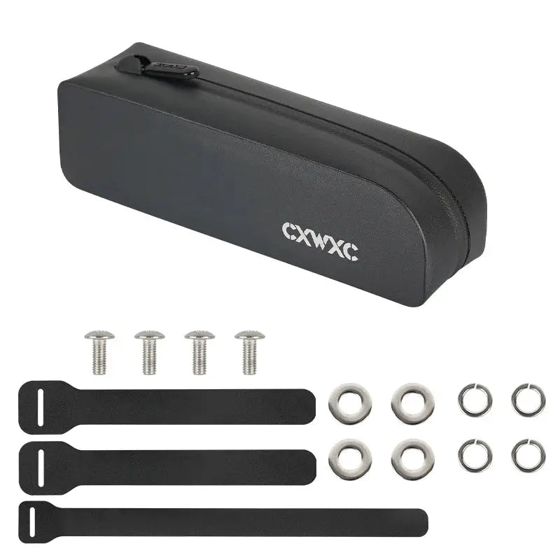 CXWXC Bike Top Tube Bag TPU Waterproof Cycling Front Bag Magnetic Lid Gravel Road Bike Top Frame Bag With Screws or Straps upscaleclicks