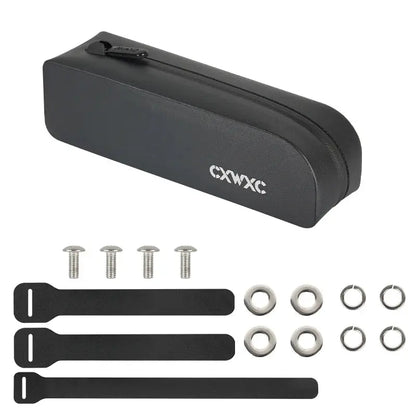 CXWXC Bike Top Tube Bag TPU Waterproof Cycling Front Bag Magnetic Lid Gravel Road Bike Top Frame Bag With Screws or Straps upscaleclicks
