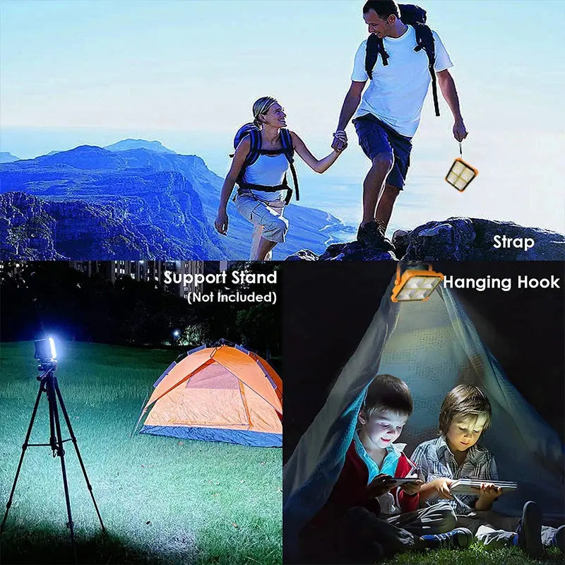 Camping Lantern 20000mAh High Solar Rechargeable LED Tent Light with Magnet Powerful Flashlight Power Bank Repair Emergency Lamp upscaleclicks