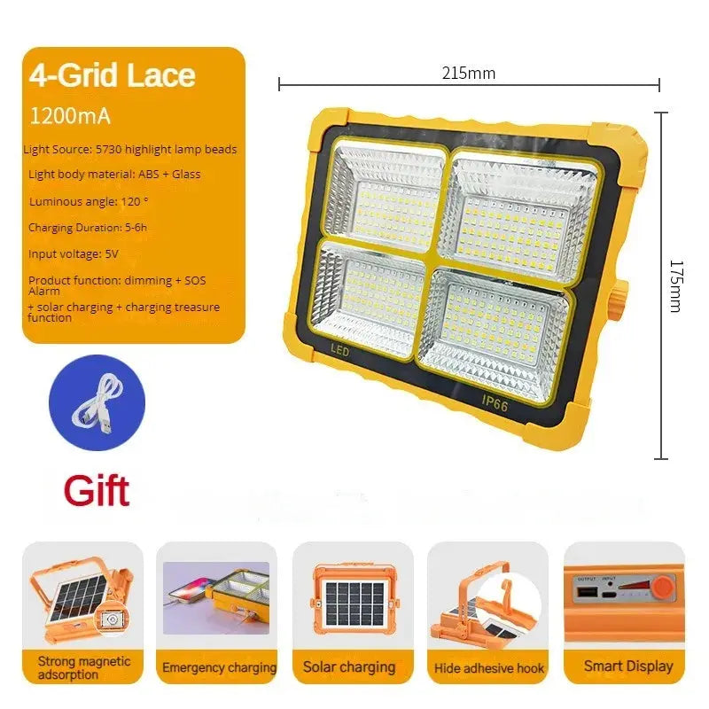 Camping Lantern 20000mAh High Solar Rechargeable LED Tent Light with Magnet Powerful Flashlight Power Bank Repair Emergency Lamp upscaleclicks