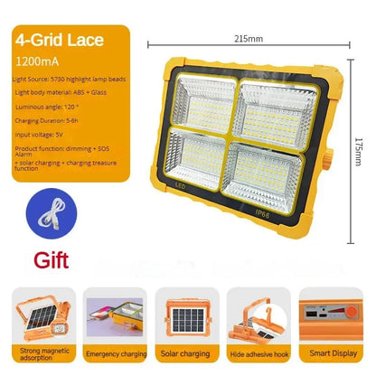 Camping Lantern 20000mAh High Solar Rechargeable LED Tent Light with Magnet Powerful Flashlight Power Bank Repair Emergency Lamp upscaleclicks