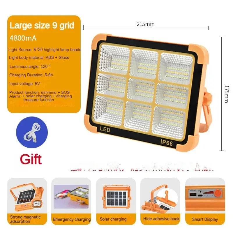 Camping Lantern 20000mAh High Solar Rechargeable LED Tent Light with Magnet Powerful Flashlight Power Bank Repair Emergency Lamp upscaleclicks