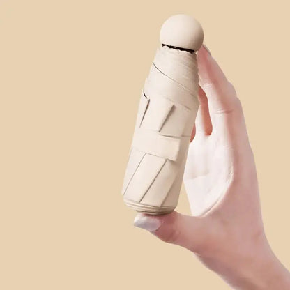 Capsule Umbrella Sunny and Rainy Dualuse Rainproof Wind-resistant Sun Protection Outdoor Traveling Portable Mini Umbrella upscaleclicks