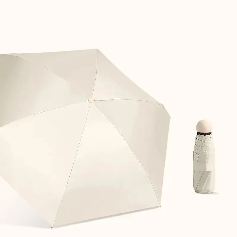 Capsule Umbrella Sunny and Rainy Dualuse Rainproof Wind-resistant Sun Protection Outdoor Traveling Portable Mini Umbrella upscaleclicks