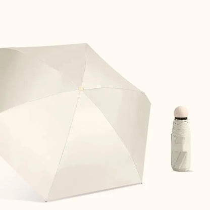 Capsule Umbrella Sunny and Rainy Dualuse Rainproof Wind-resistant Sun Protection Outdoor Traveling Portable Mini Umbrella upscaleclicks