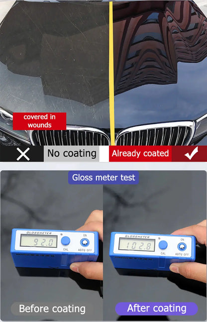 Ceramics for Cars Coating 9H Nano Liquid Glass Plated Crystal Hydrophobic Waterproof Polishing Paint Hardness Car Polish upscaleclicks