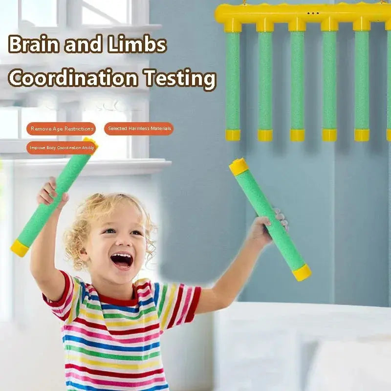 Challenge Falling Sticks Game Kids Toys Set Children Stick Catching Game Training Reaction Ability Educational Parent-Child Toy