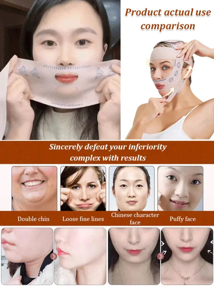 Chin Cheek Slimming Bandage V Shaper V Line Lifting Mask Face Lifting Anti Wrinkle Strap Band Sleeping Mask Beauty Health upscaleclicks