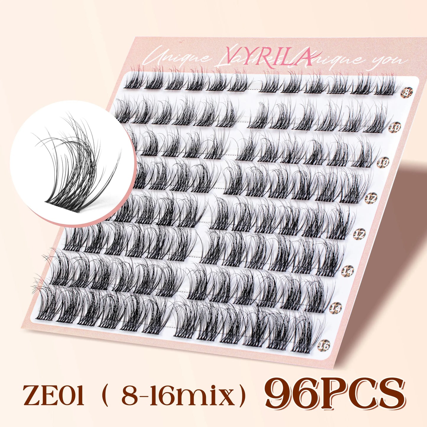 Cluster Lashes Fluffy Soft And Easy String 80pcs False Eyelashes  0.1mm Ultra-thin Band Natural Eyelash Extension Bundle Makeup upscaleclicks