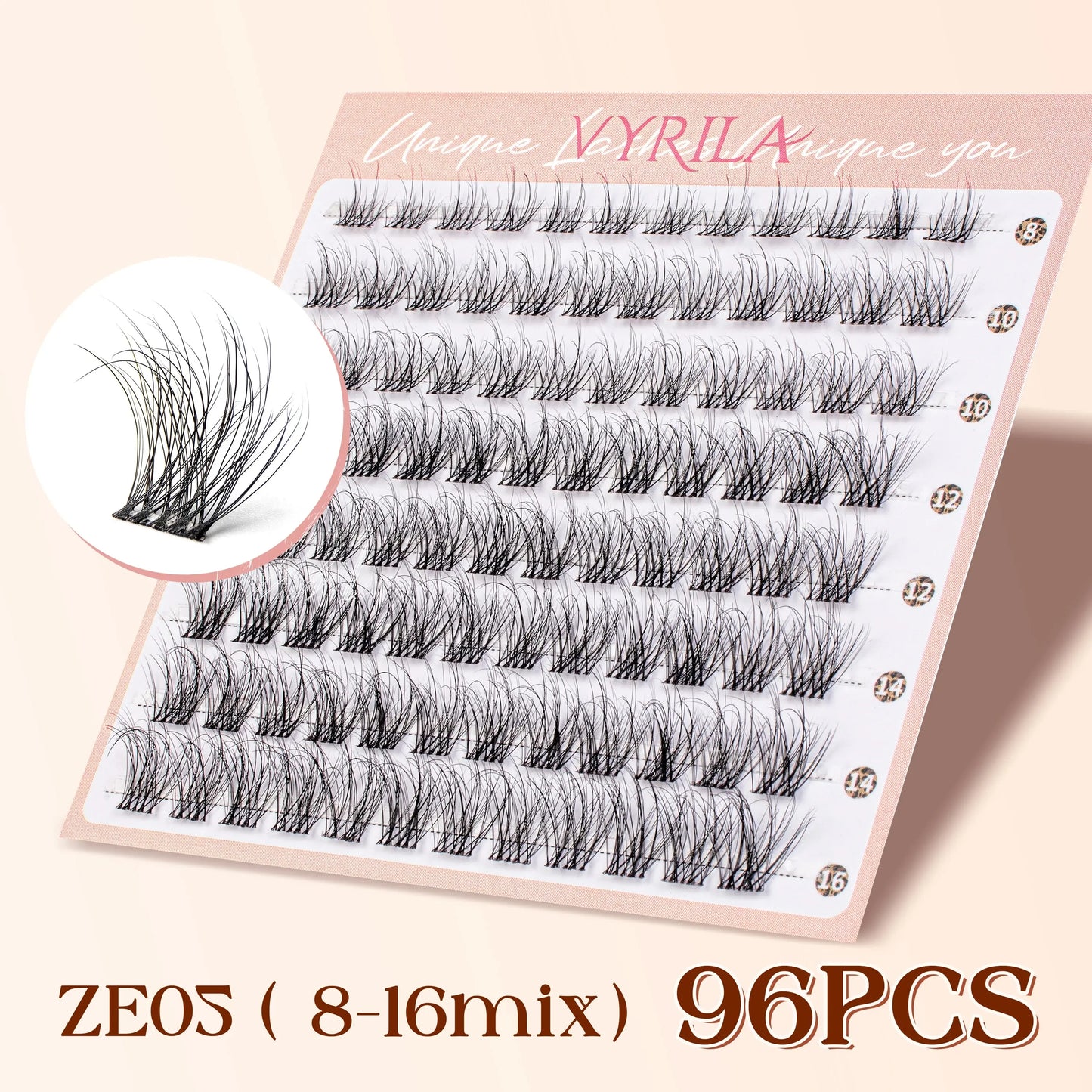 Cluster Lashes Fluffy Soft And Easy String 80pcs False Eyelashes  0.1mm Ultra-thin Band Natural Eyelash Extension Bundle Makeup upscaleclicks