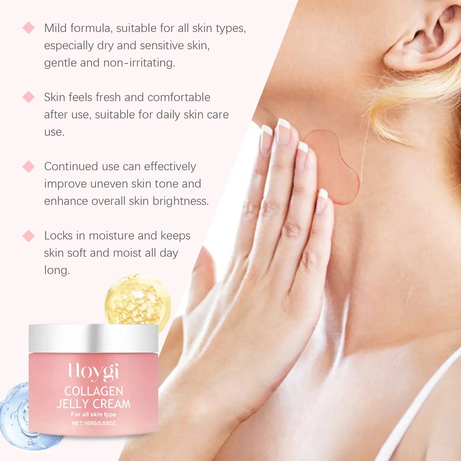 Collagen Jelly Face Cream Soft SPA Nourishing Moisturizing Shrinks Pores Remove Comedones Jelly Essences Beauty Korean Skin Care upscaleclicks