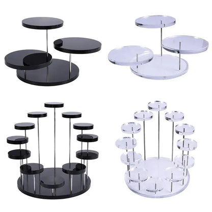 Cupcake Stand Acrylic Display Stand For jewelry Cake Dessert Rack Party Decor upscaleclicks